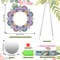 DIY Diamond Painting Mirror Kit for Adults – Special Shaped Crystal Mandala Mirror, Pink-Blue, DIY Art Craft for Christmas, Halloween, Birthday Gifts & Home Decor